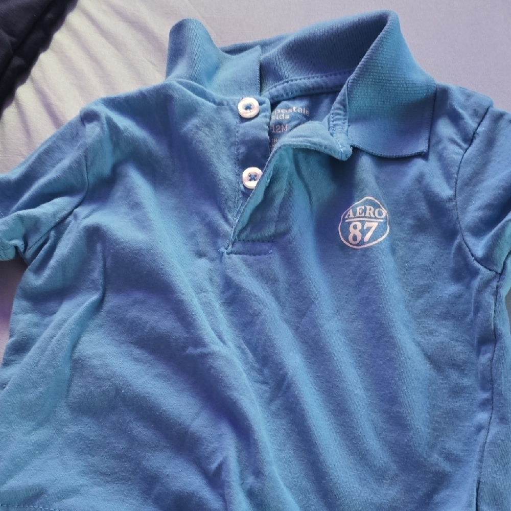 Aeropostale Blue Polo Shirt Classic Design